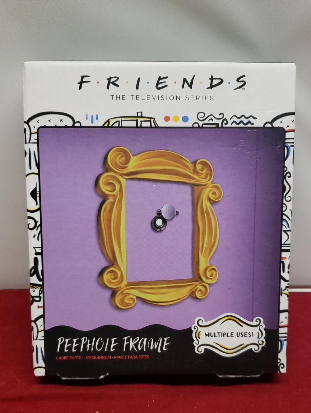 FRIENDS Yellow Frame Peephole Accent Multiple Purpose Photo Frame